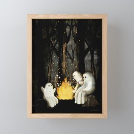 Marshmallows and ghost stories Framed Mini Art Print