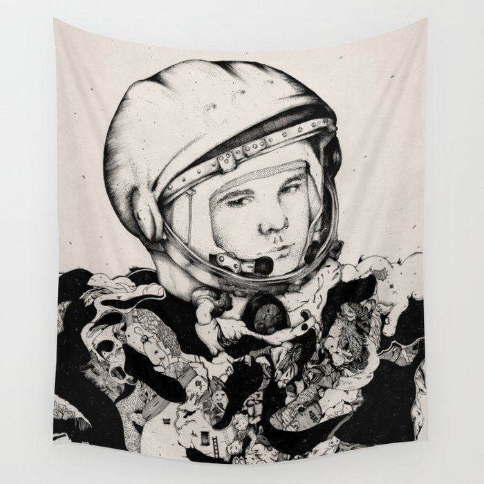 From Gagarin's Point Of View  Wall Tapestry