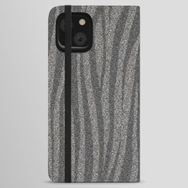 Zebra Print Glitter iPhone Wallet Case