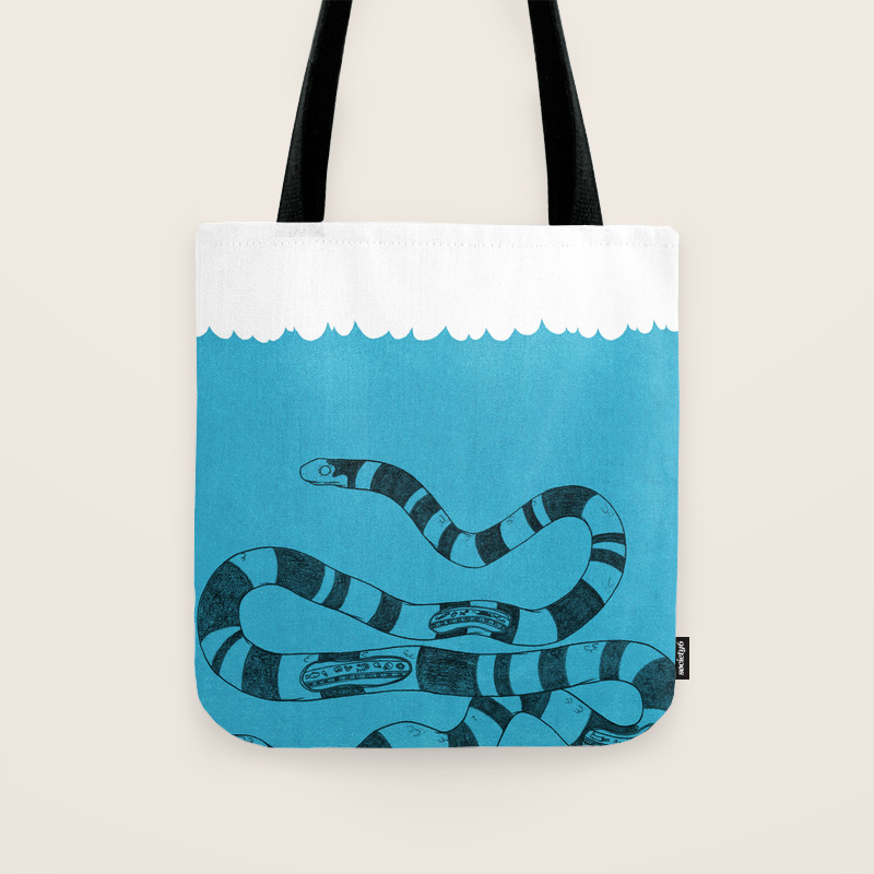 snake tote bag