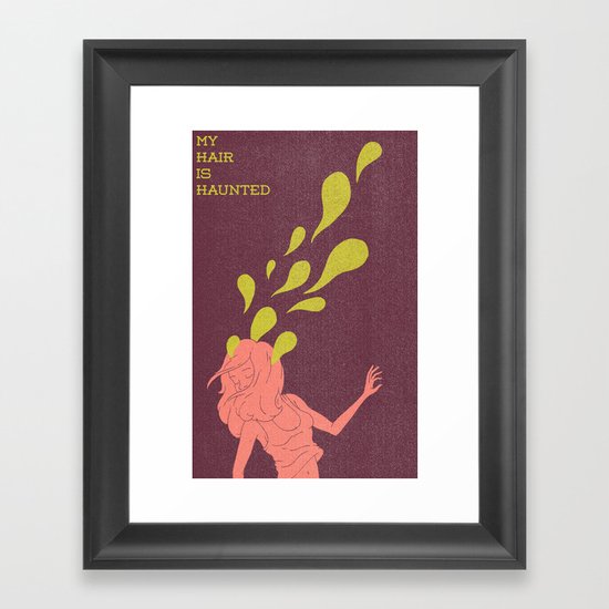 Haunted Hair Framed Art Print