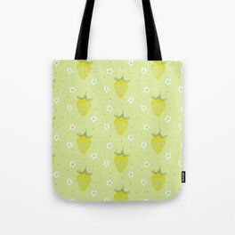 Green Strawberry Tote Bag