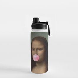 Mona Lisa Bubble Gum Smile Water Bottle