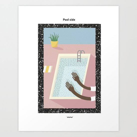 Pool Side Art Print