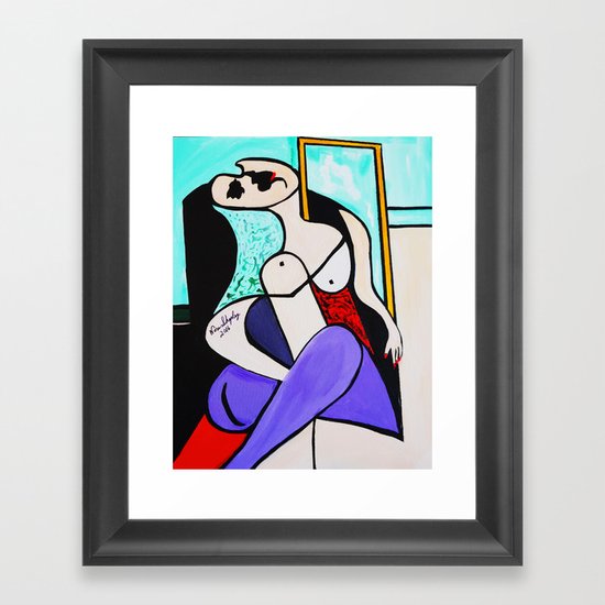 HANG OVER Framed Art Print