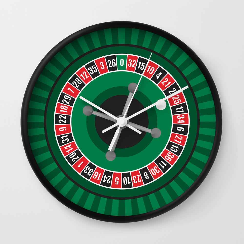 Roulette Wheel Wall Clock By Emirsimsek Society6