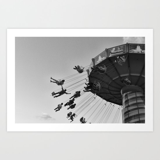 Summer Nights at Navy Pier Art Print