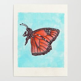 Bootyful Butterfly Poster