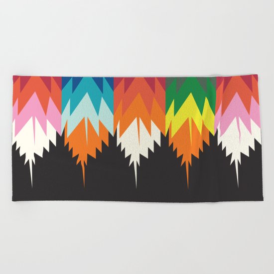 American Native Pattern No. 8 Beach Towel