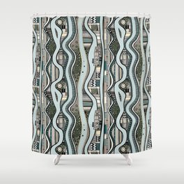 NC river Shower Curtain