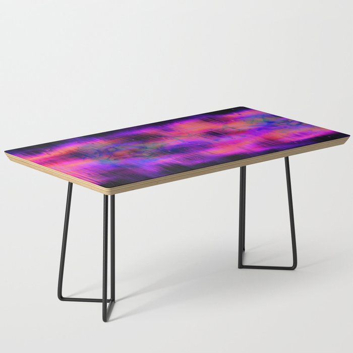 Vivid violet pink mesh and glowing lines Coffee Table