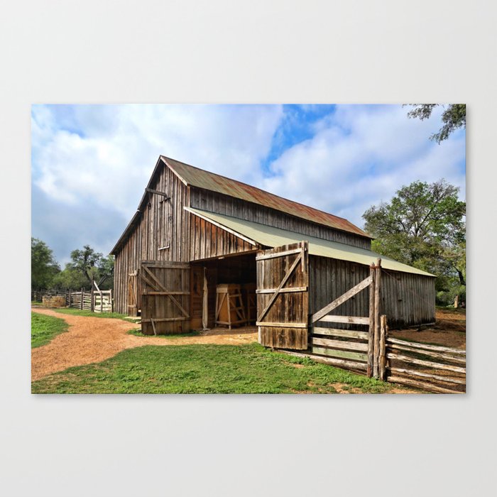 Who Left The Barn Door Open? Canvas Print