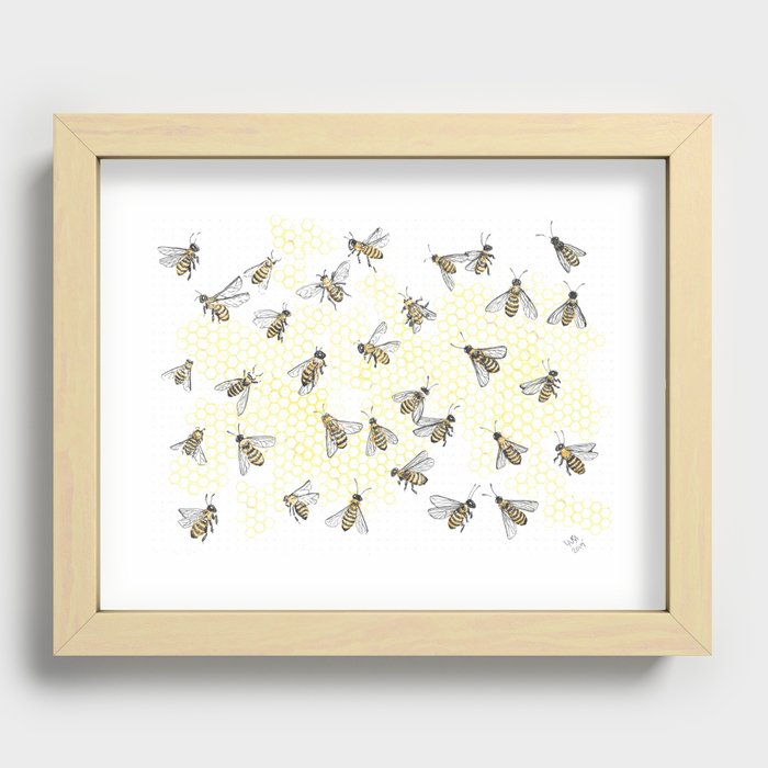Honey and B Recessed Framed Print
