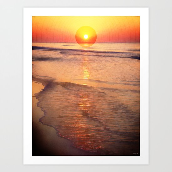 Sunrise Over Ocean Art Print