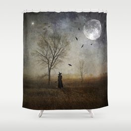 The Season of the Witch - halloween art witchy october samhain Shower Curtain