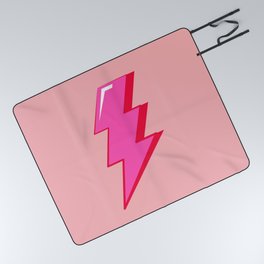 Lightning Bolt Art Aesthetic Picnic Blanket