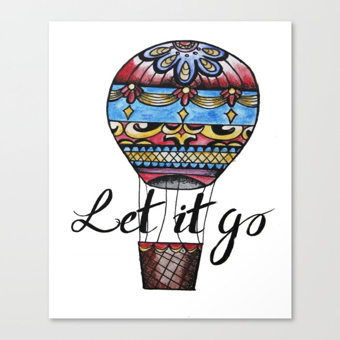 Let it go Canvas Print