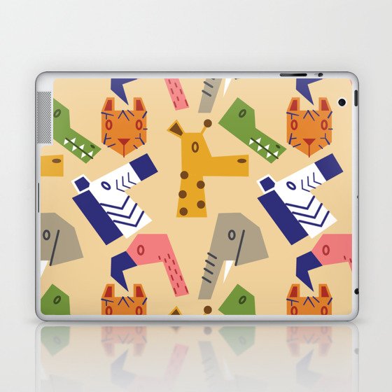 Zoo Animal Print Laptop & iPad Skin