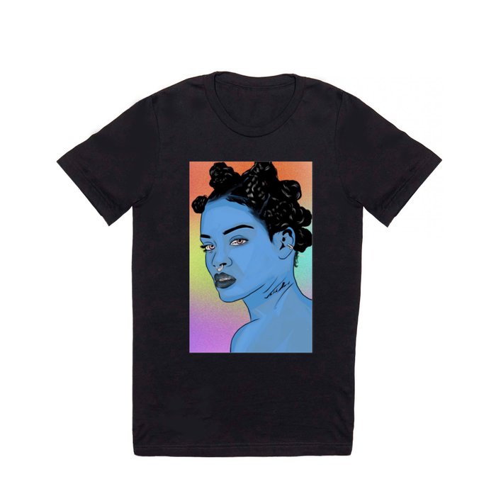 Blue Rihanna T Shirt