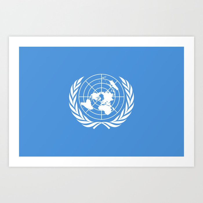United Nations Flag Art Print