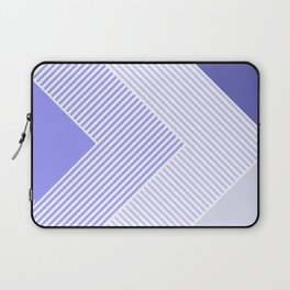 Very Peri Vibes Geometric Triangle Stripes Lavender Laptop Sleeve