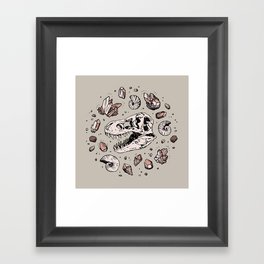 Geo-rex Vortex | Rose Quartz Framed Art Print
