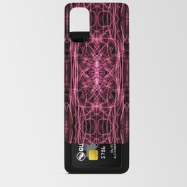 Liquid Light Series 41 ~ Red Abstract Fractal Pattern Android Card Case
