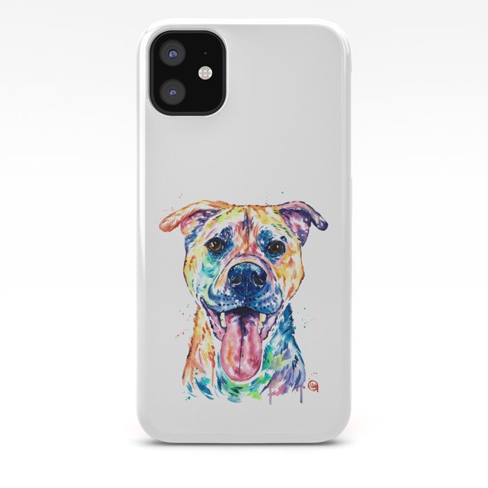 Bullmastiff Watercolor Colorful Pet Portrait Painting Dog