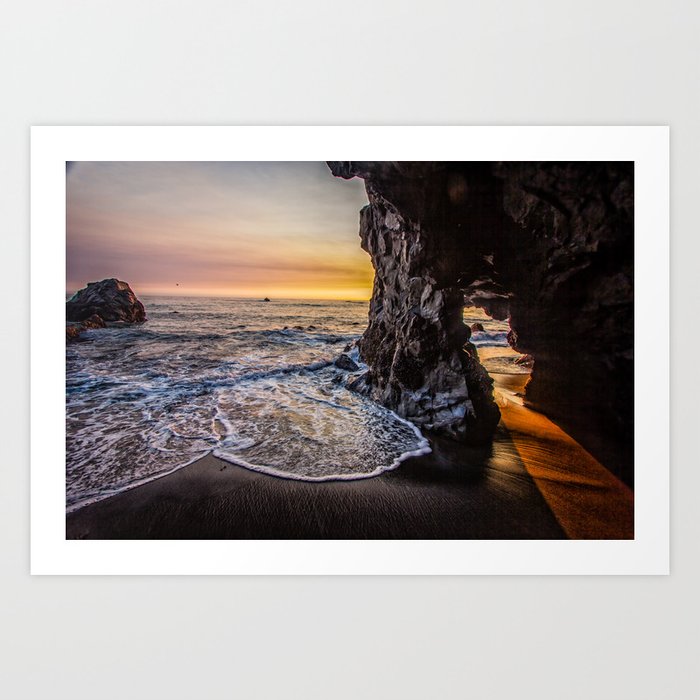 Caves of the Lost Coast Art Print