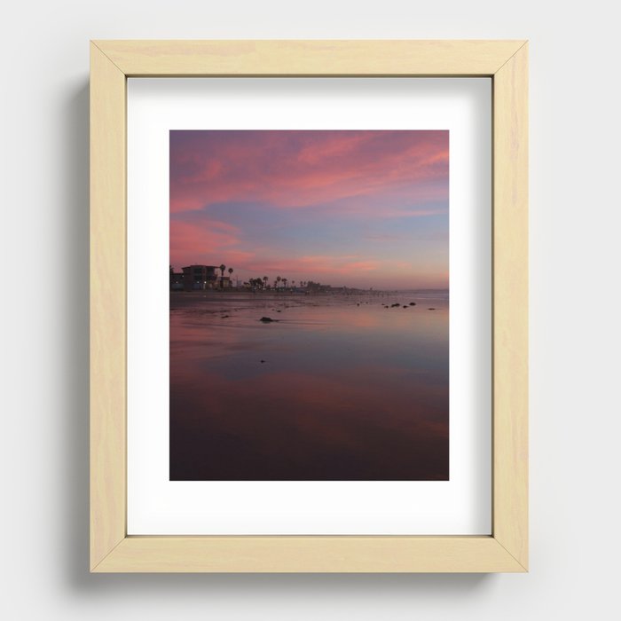 PB Sunset Recessed Framed Print