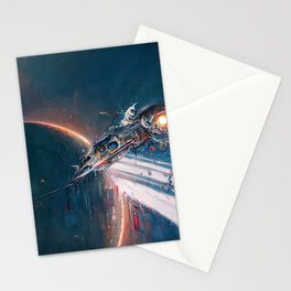 Traveling at the speed of light Stationery Card