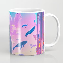 Pastel Skies and Whales Coffee Mug