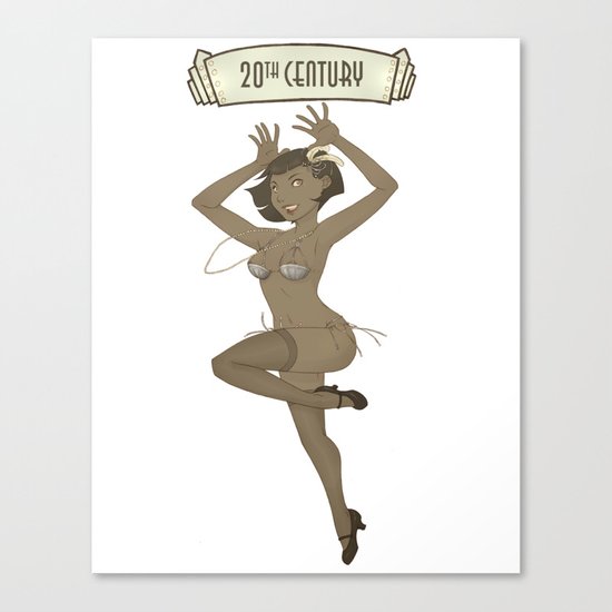 Historical Pin-Up - 20th Century Canvas Print