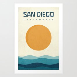 San Diego Vibes Art Print