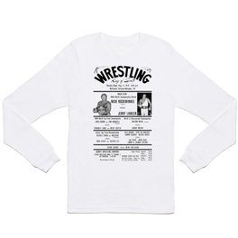 #3 Memphis Wrestling Window Card Long Sleeve T Shirt