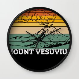 Mount Vesuvius Wall Clock