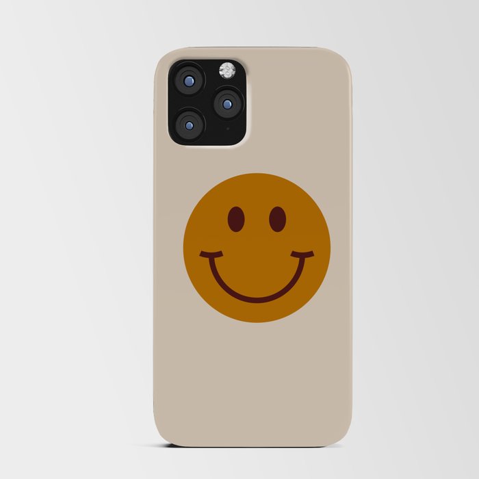 70s Retro Yellow Smiley Face iPhone Card Case