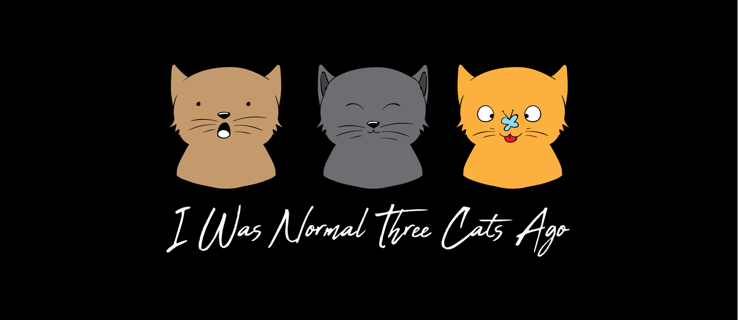 I Was Normal Three Cats Ago Kitten Feline Purr Coffee Mug By