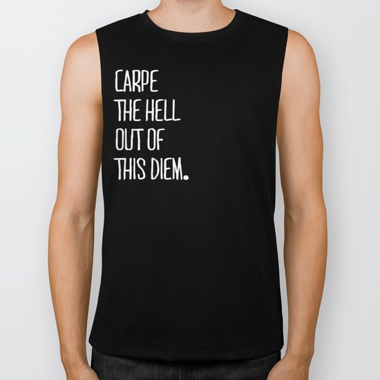 Carpe Diem ///www.pencilmeinstationery.com Biker Tank