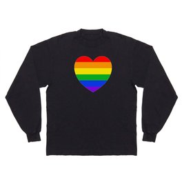 Rainbow Heart Long Sleeve T-shirt