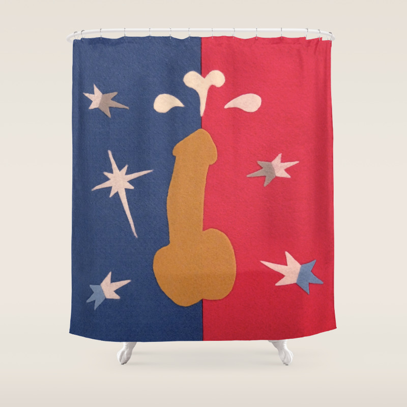 Felt Penis Fountain Of Youth Shower Curtain By Brentpruitt Society6