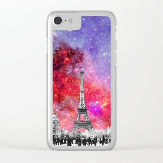 NEBULA VINTAGE PARIS Clear iPhone Case