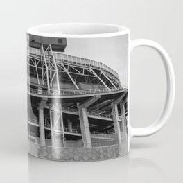 Penn State Football Stadium Pennsylvania College Black White Print Coffee Mug