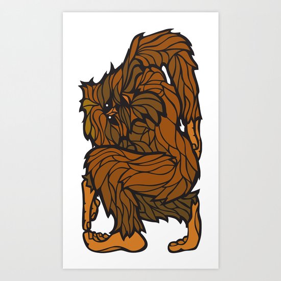 Squatch Art Print