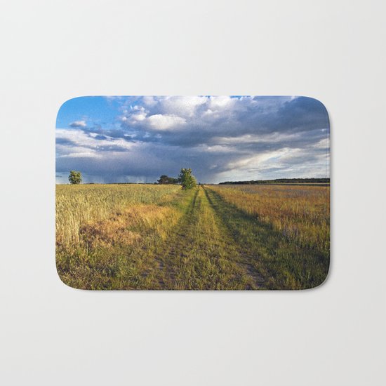Summer Field Poetry #2 Bath Mat