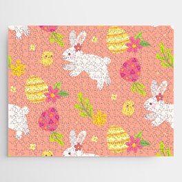 Happy Easter Chicken And Rabbit Collection Jigsaw Puzzle