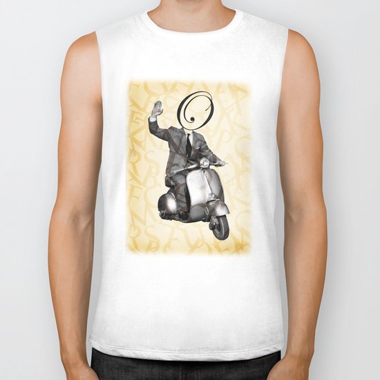 Mr O on his vespa Biker Tank