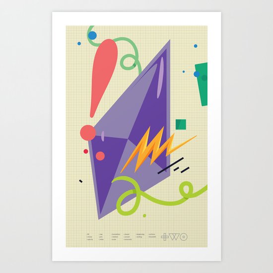 Anatomy of a Polygon Art Print