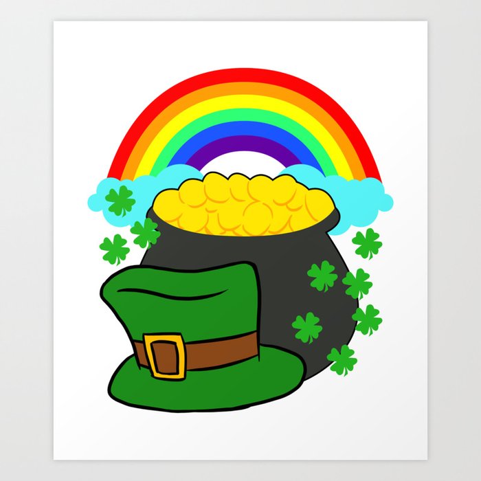 Happy St Patrick's Day Apron Green Adult Small Rainbow Pot of Gold Monogram Gift 