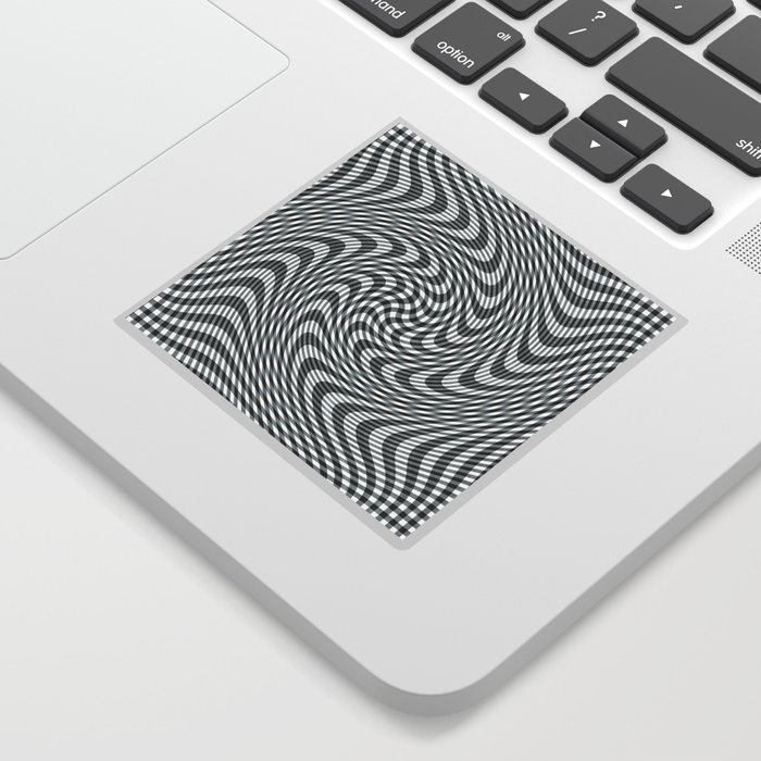 Black and white optical illusion 2 Sticker